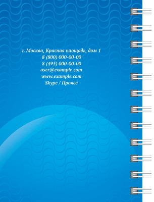 Блокноты-книжки A7 - Зоомагазин - Синий Задняя обложка